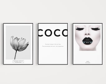 Wall Art Print, Black and White, Prints, Set of Prints, Scandinavian Print, Minimalist Print, Minimalist Wall Art, Print Set, Scandinavian