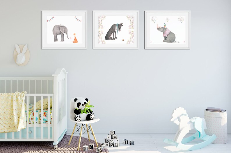 Nursery Wall Art Set of Nursery Prints Wall Art Print Etsy