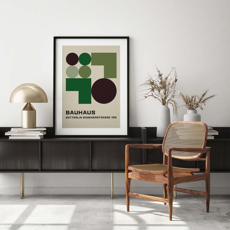 Mid Century Modern Prints, Set of Prints, Bauhaus Prints, Wall Art Print, Bauhaus, Bauhaus Wall Art, Bauhaus Posters, Wall Art Print Set image 10