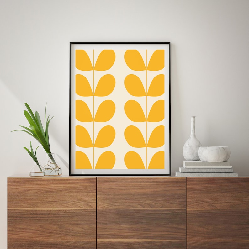 Mid Century Modern Prints Mid Century Art Print Minimalist Etsy