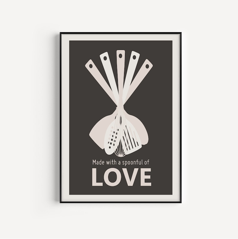 Kitchen Print Black Print Wall Art Quote Kitchen Wall Art Etsy UK