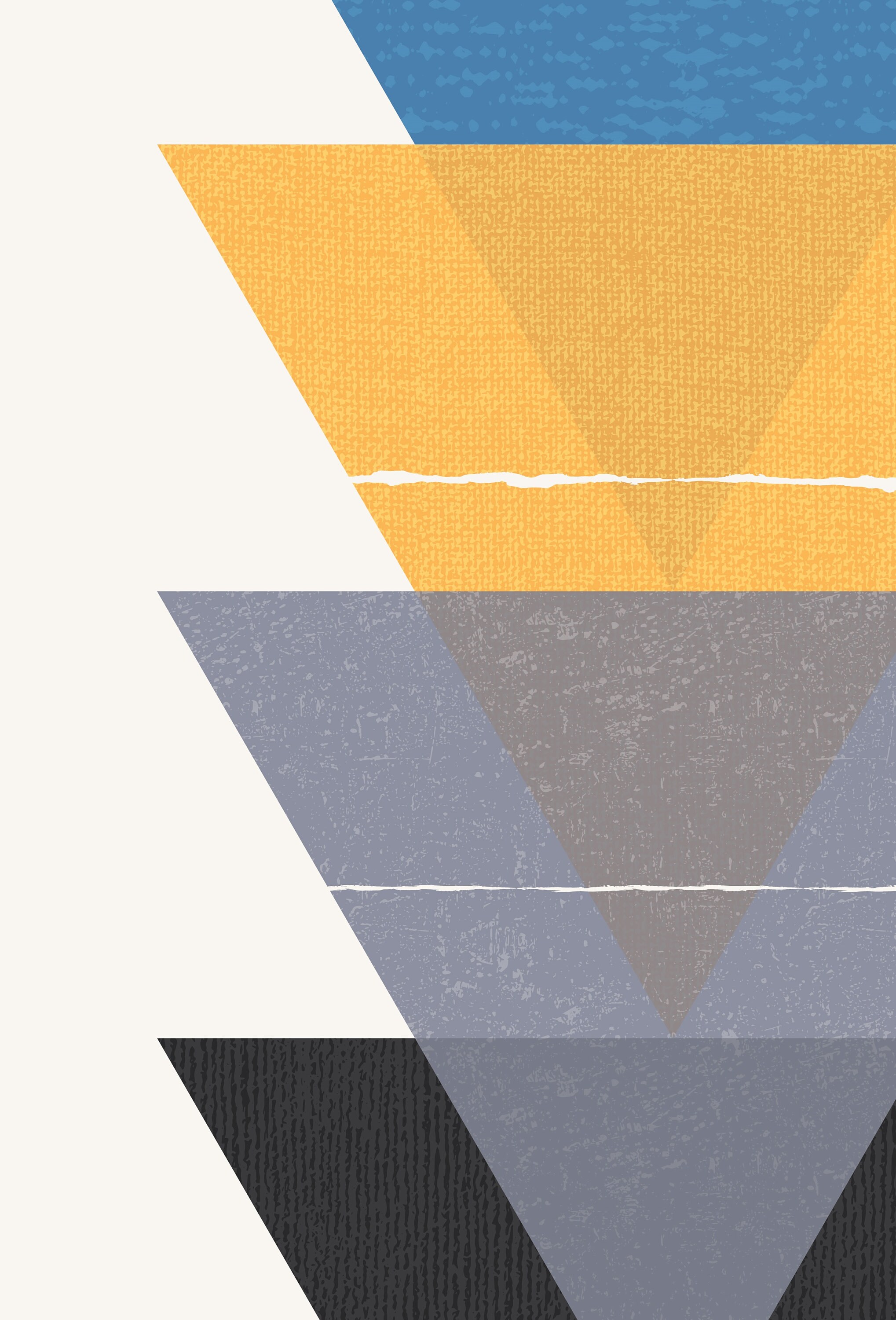 Image showcasing Geometric Wall Art, Prints, Wall Art Print, Geometric Print, Triangle ...
