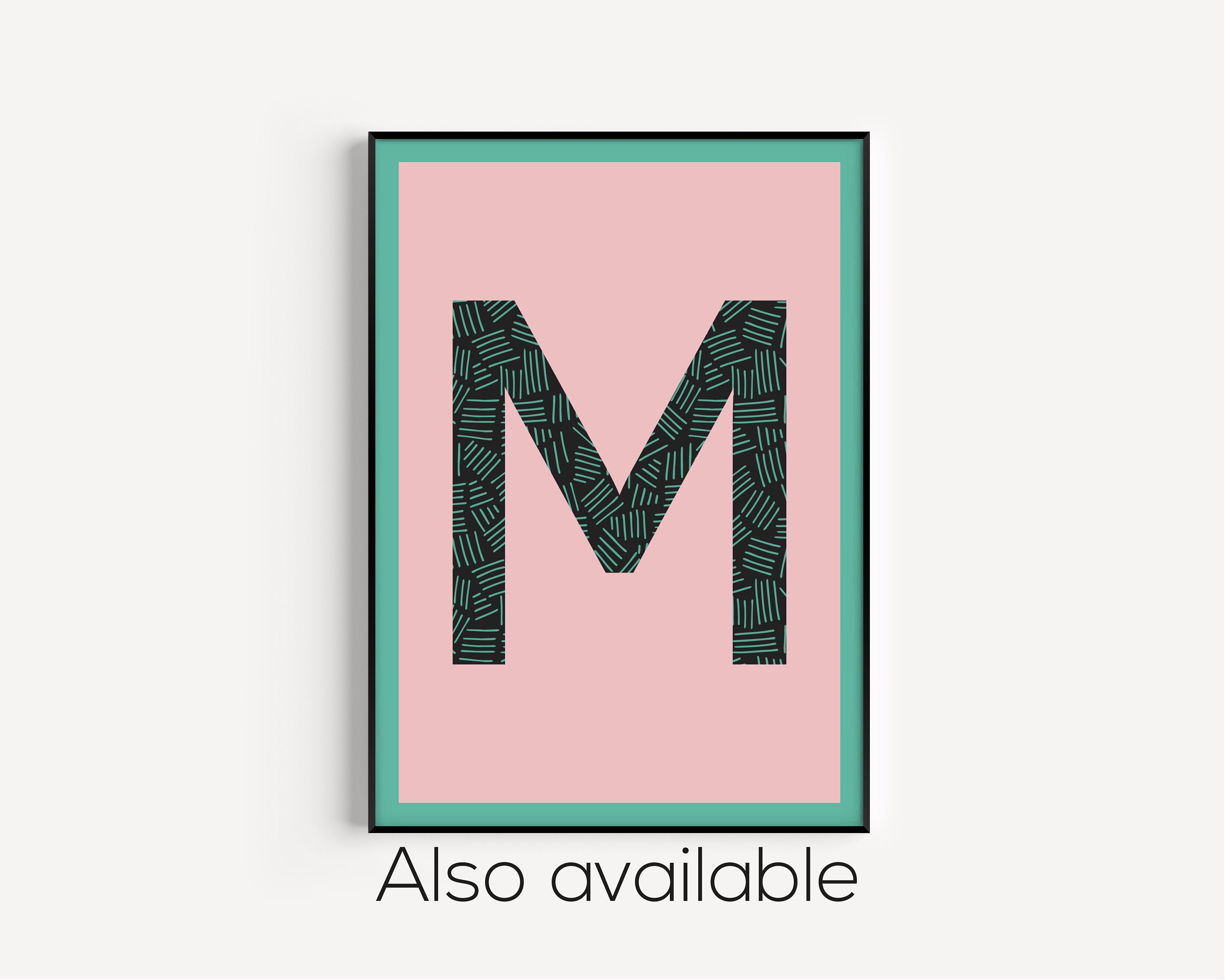 Kids Print Nursery Wall Art Initial Print Boys Print Print Etsy