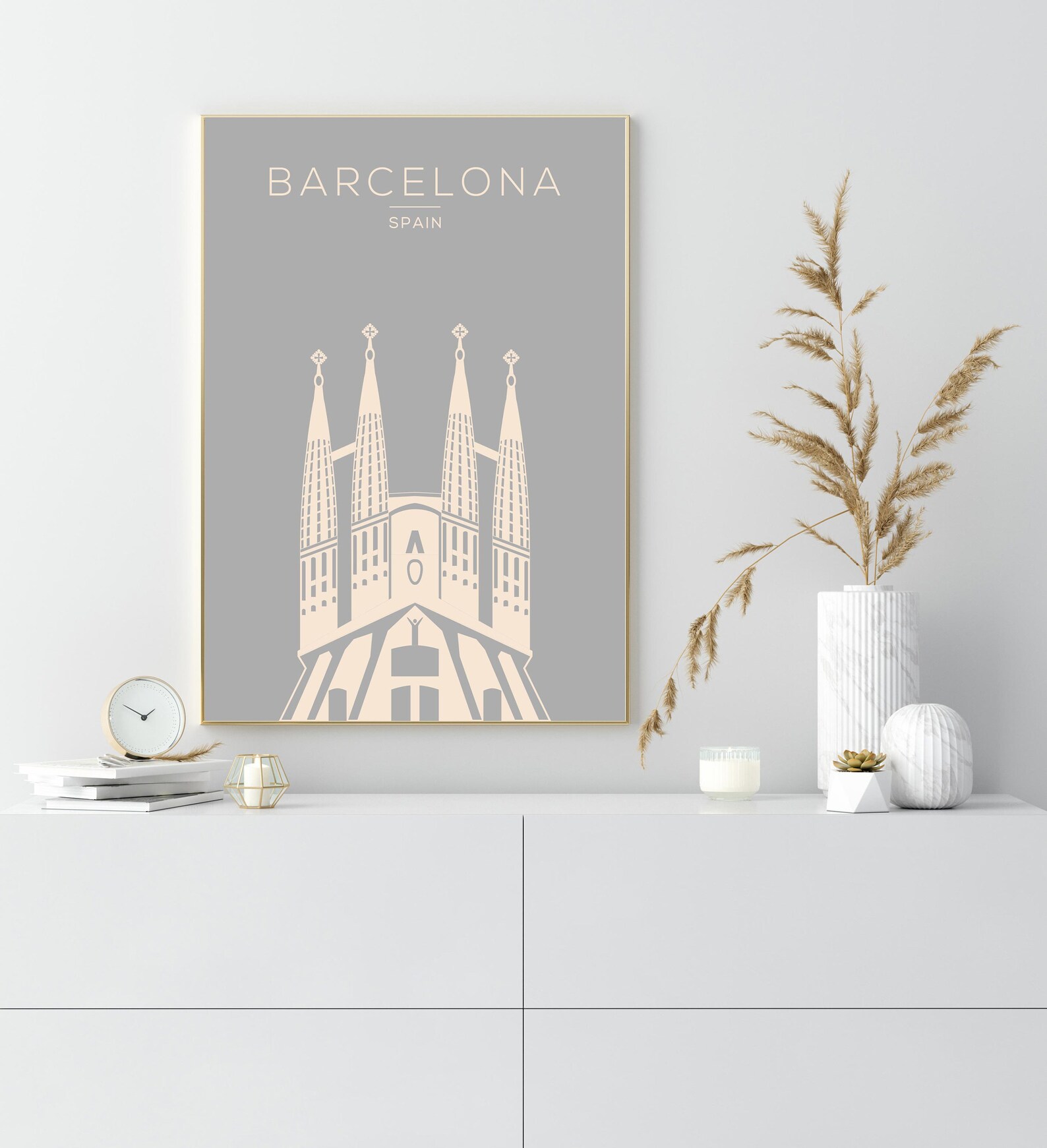 Barcelona Print Wall Art Print Barcelona Wall Art Travel Etsy UK