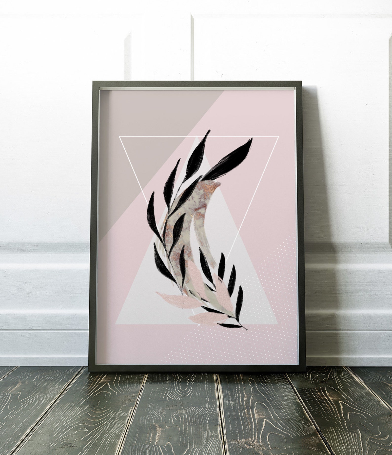 Wall Art Print Pink Wall Art Pink Prints Wall Art Grey Etsy