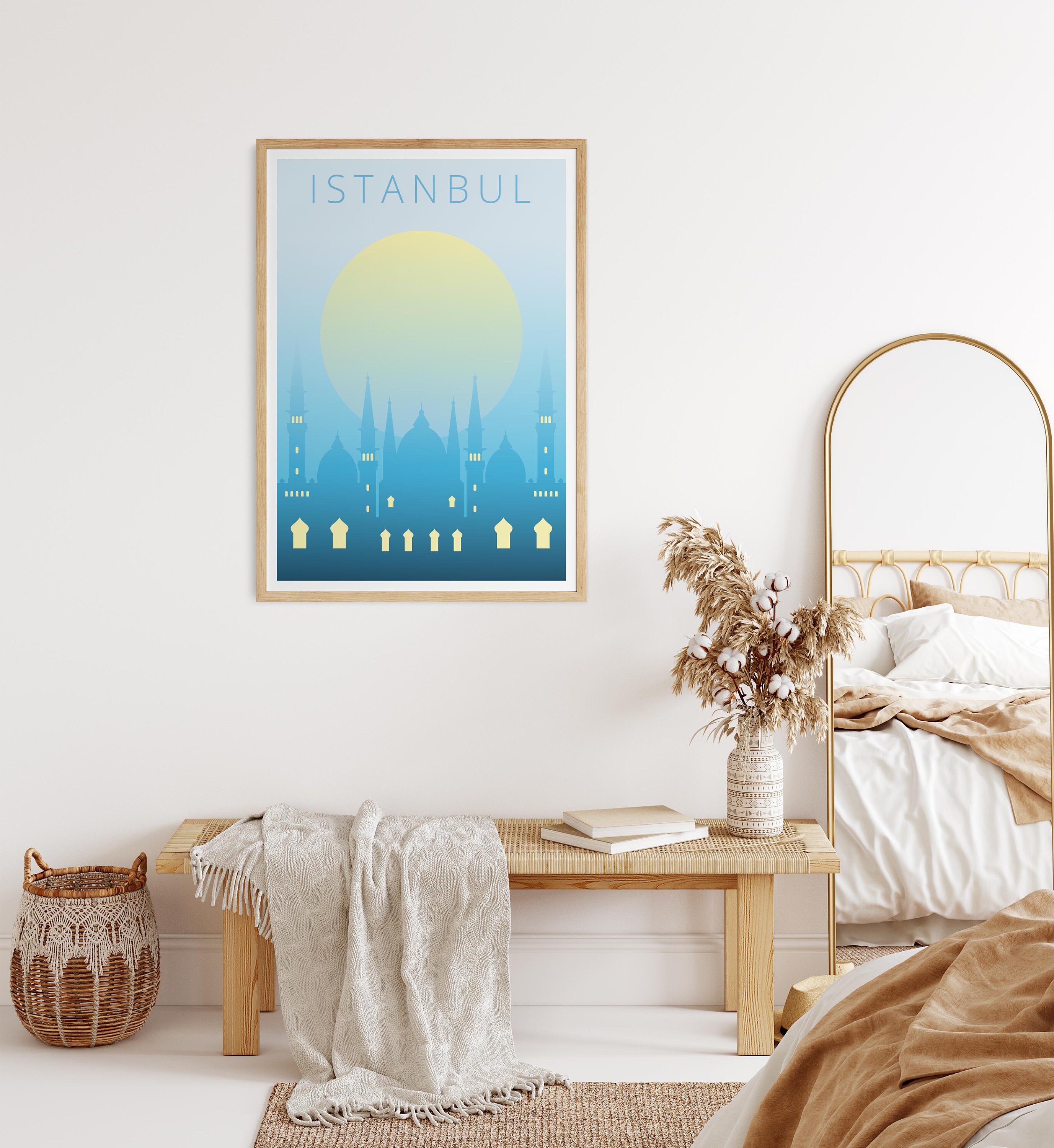 Istanbul Poster Istanbul Wall Art Minimalist Travel Print - Etsy UK