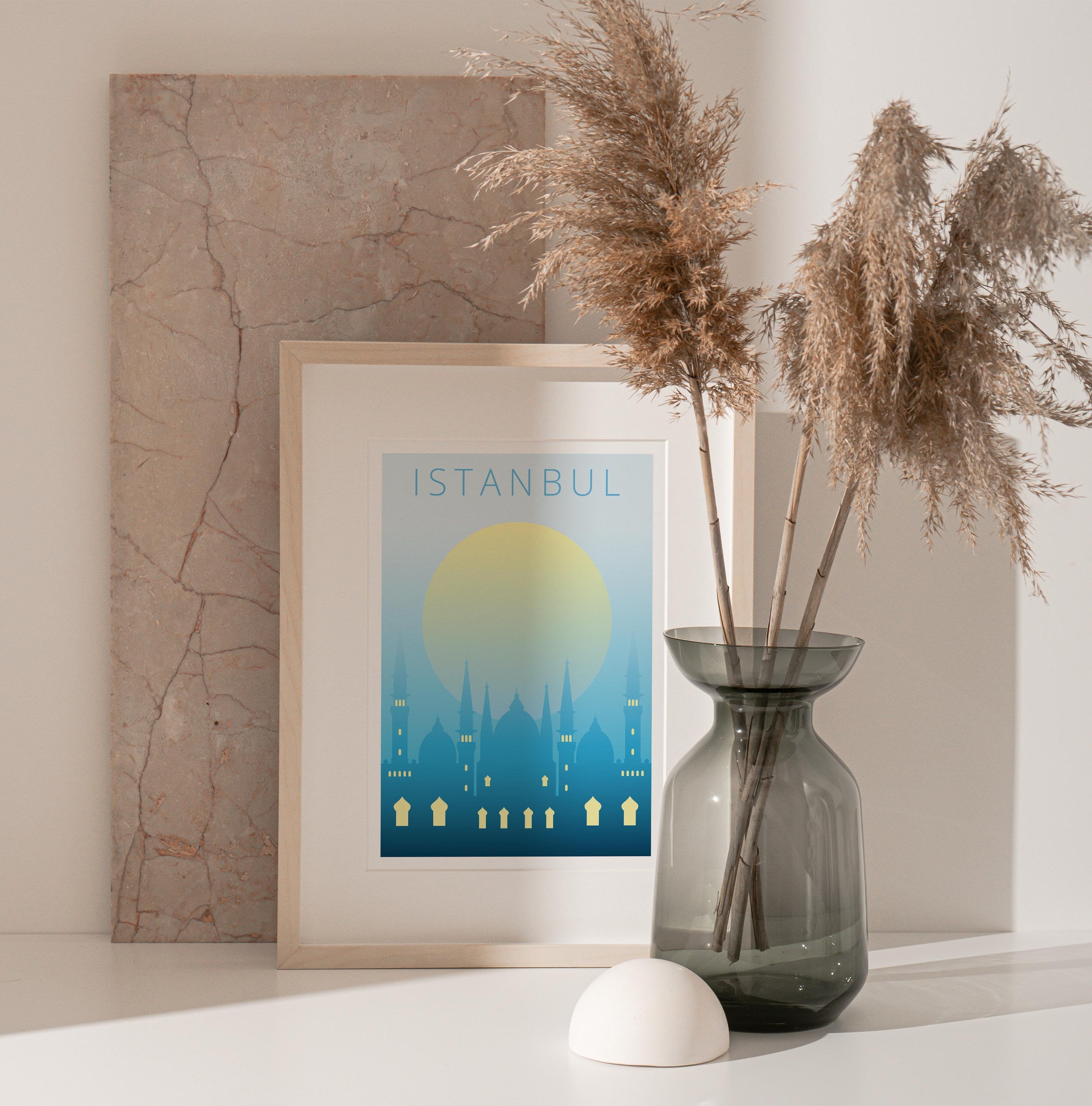 Istanbul Poster Istanbul Wall Art Minimalist Travel Print - Etsy UK