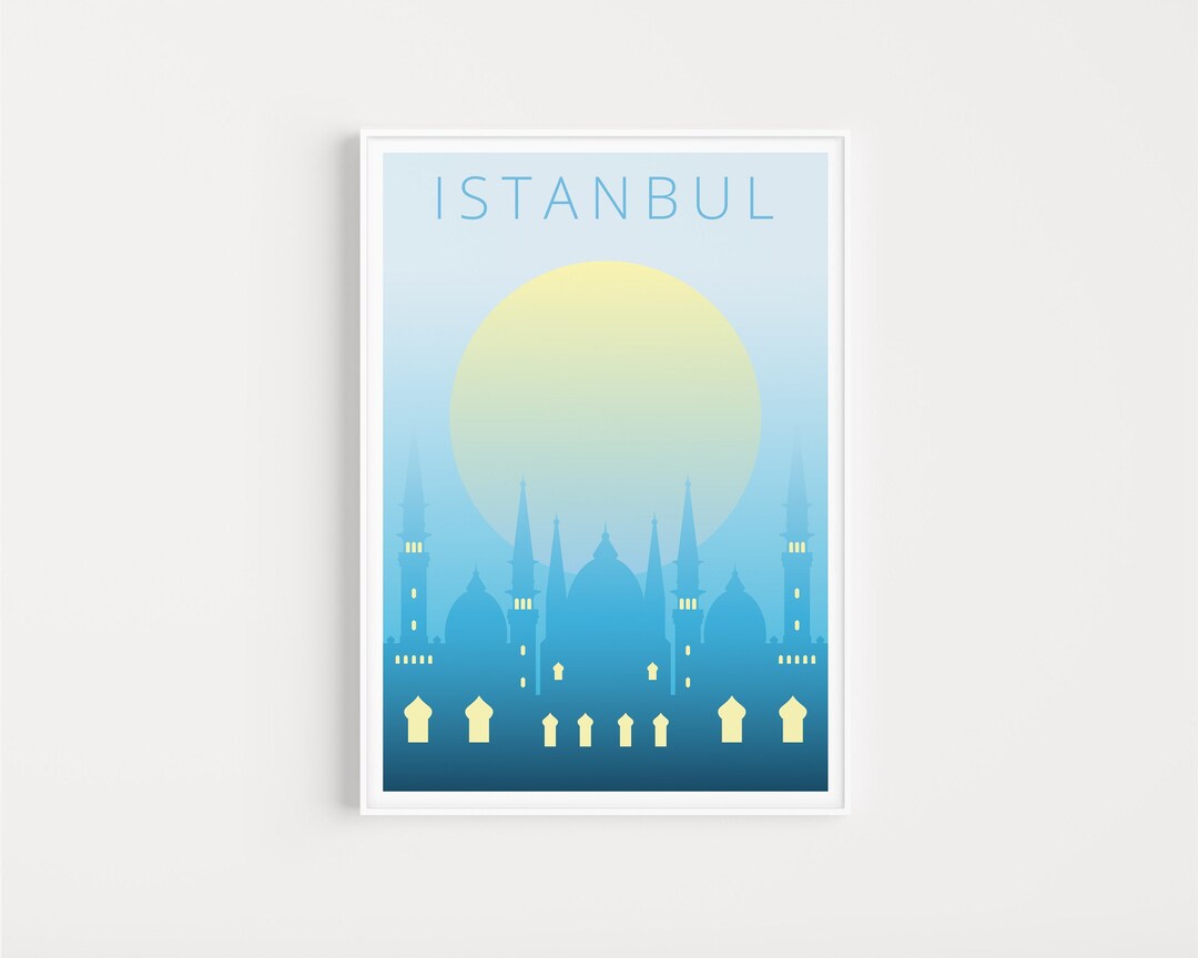Istanbul Poster, Istanbul Wall Art, Minimalist Travel Print, Wall Art ...