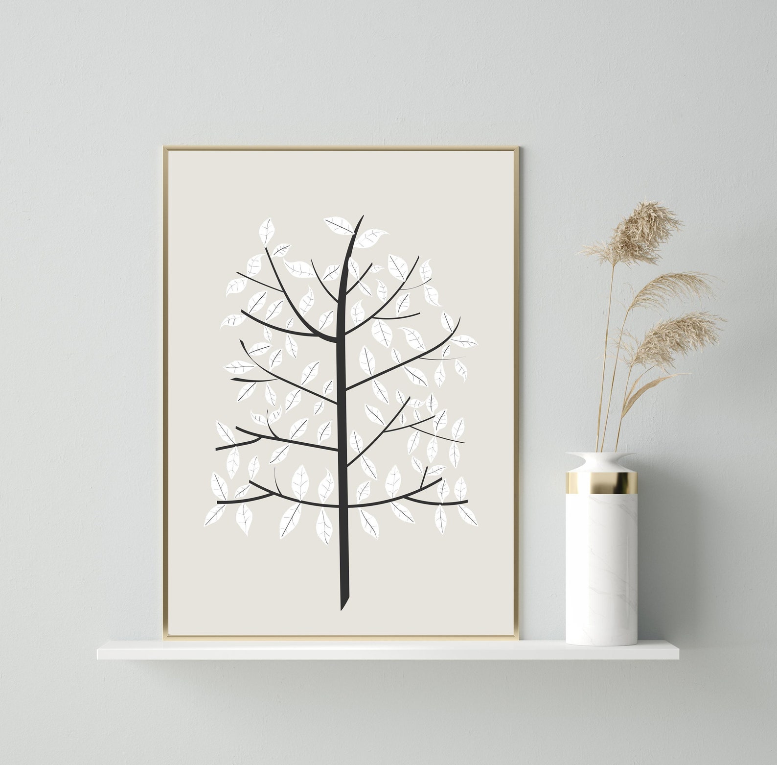 Tree Print Wall Art Black and White Wall Art Print Tree Etsy