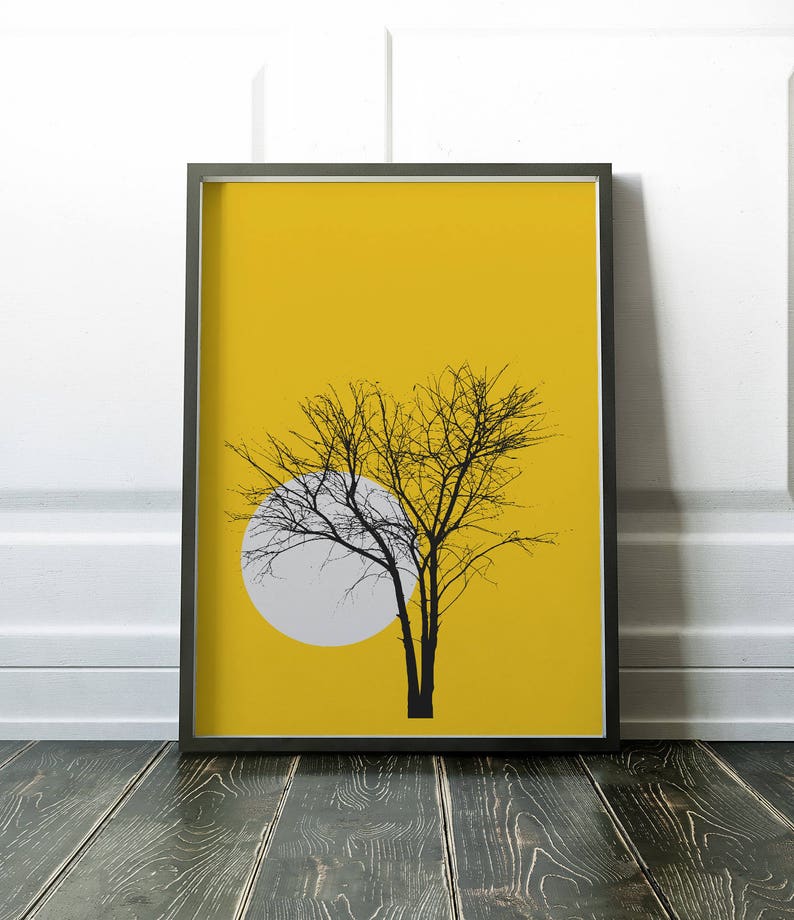 Wall Art Tree Wall Art Tree Print Minimalist Print Fine | Etsy UK