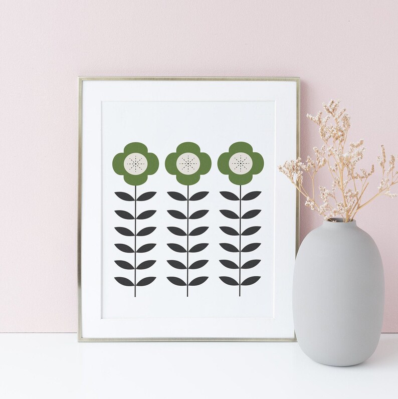 Folk Print Nordic Wall Art Nordic Print Wall Art Print - Etsy