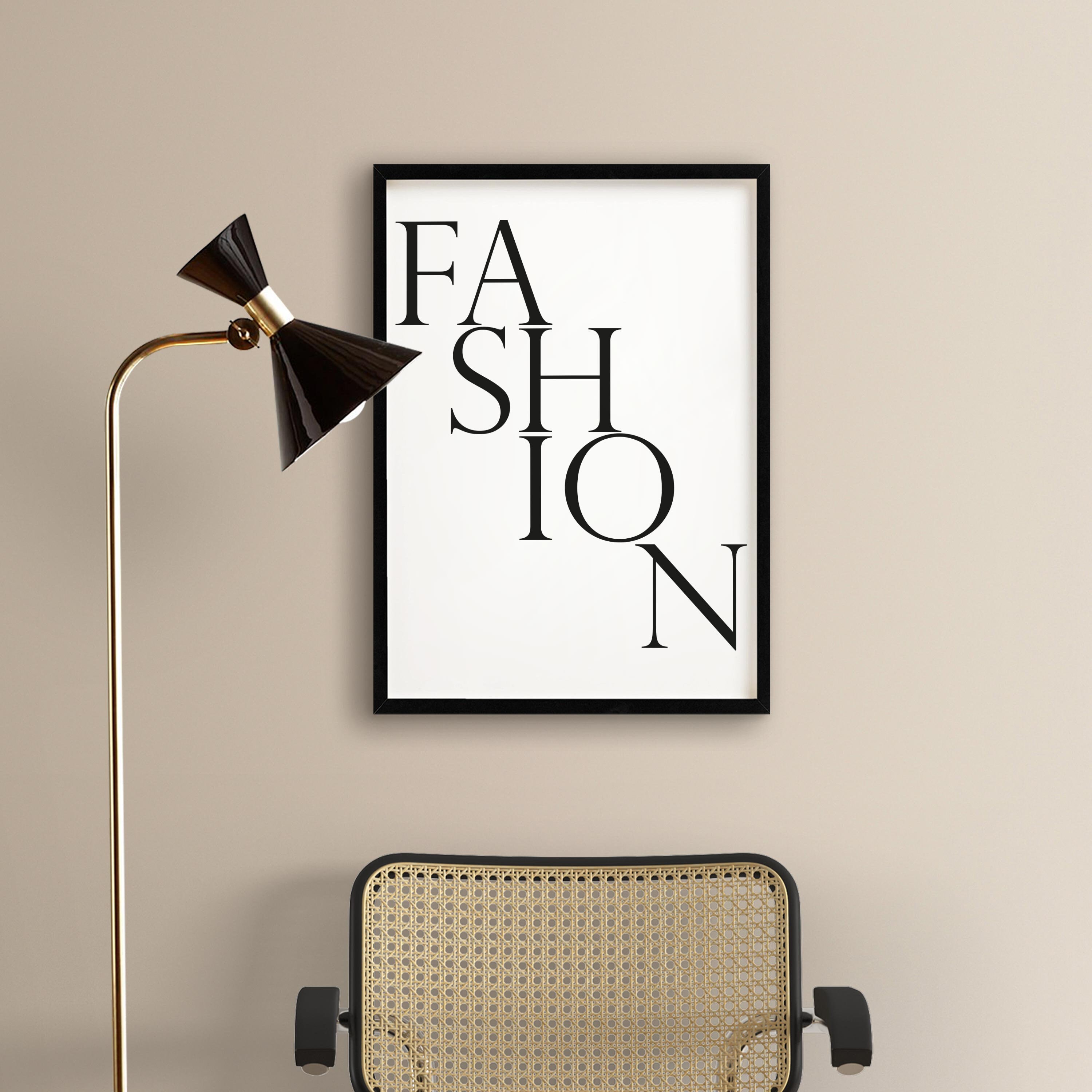 Black White Wall Art Print Prints Fashion Print Wall Art Etsy