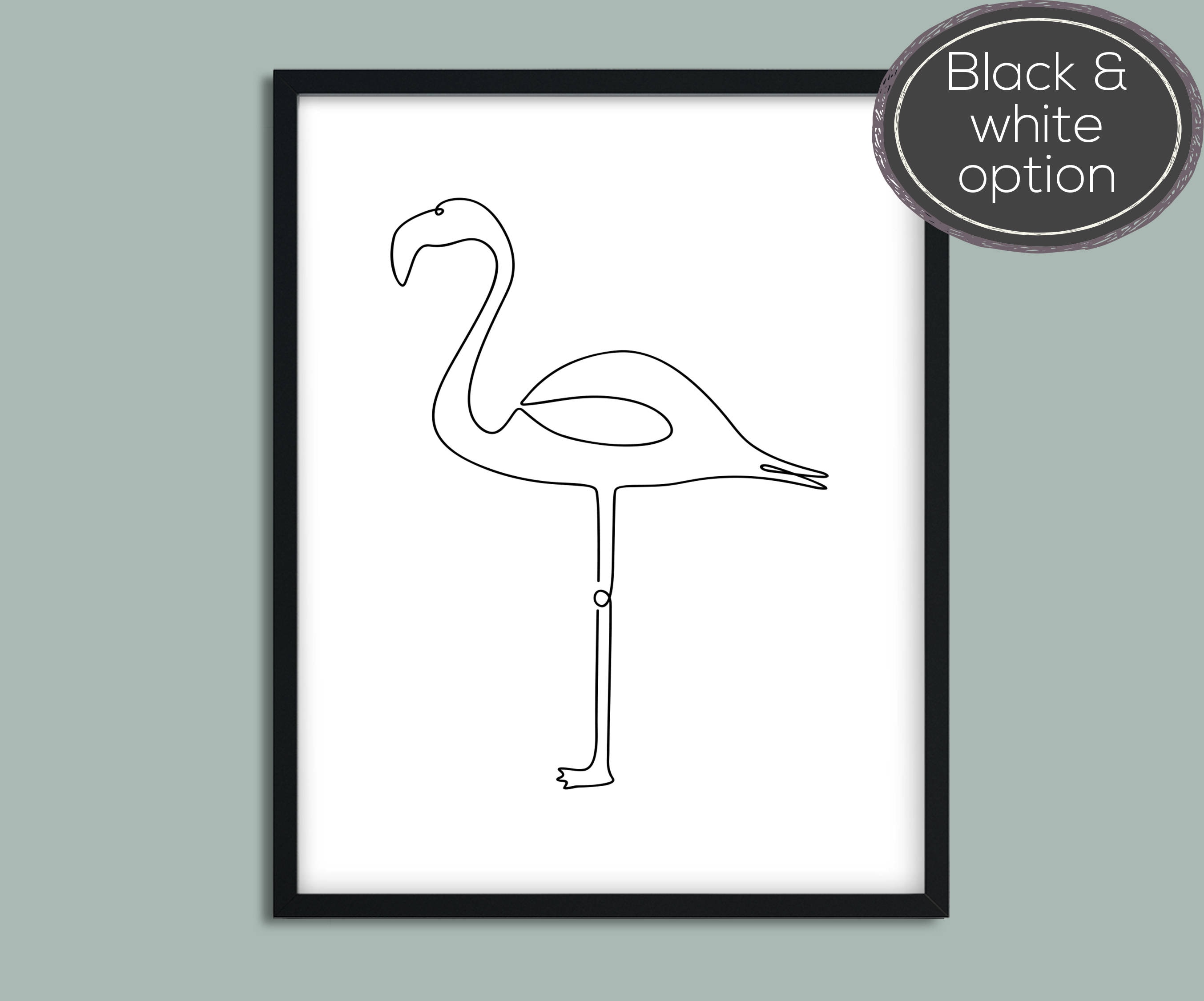 Flamingo Print Wall Art Flamingo Wall Art Prints | Etsy