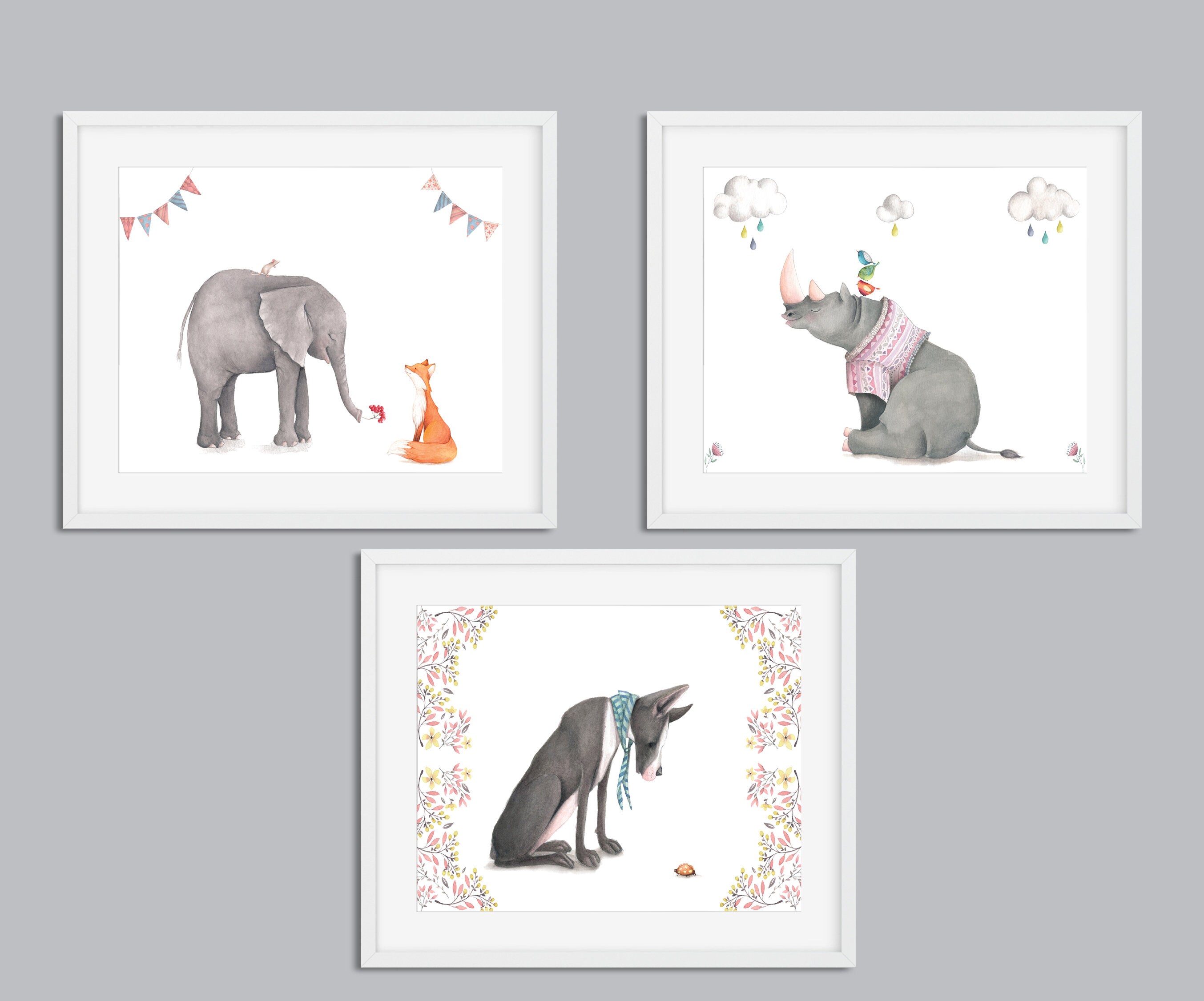 Nursery Wall Art Set of Nursery Prints Wall Art Print Etsy