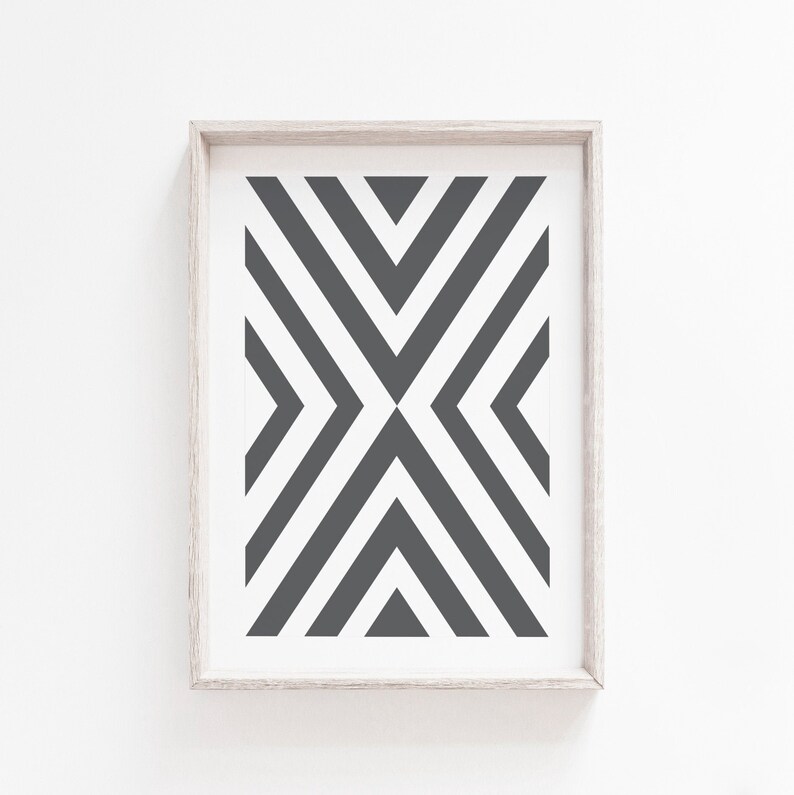 Wall Art Print Geometric Wall Art Prints Scandi Wall Art Etsy