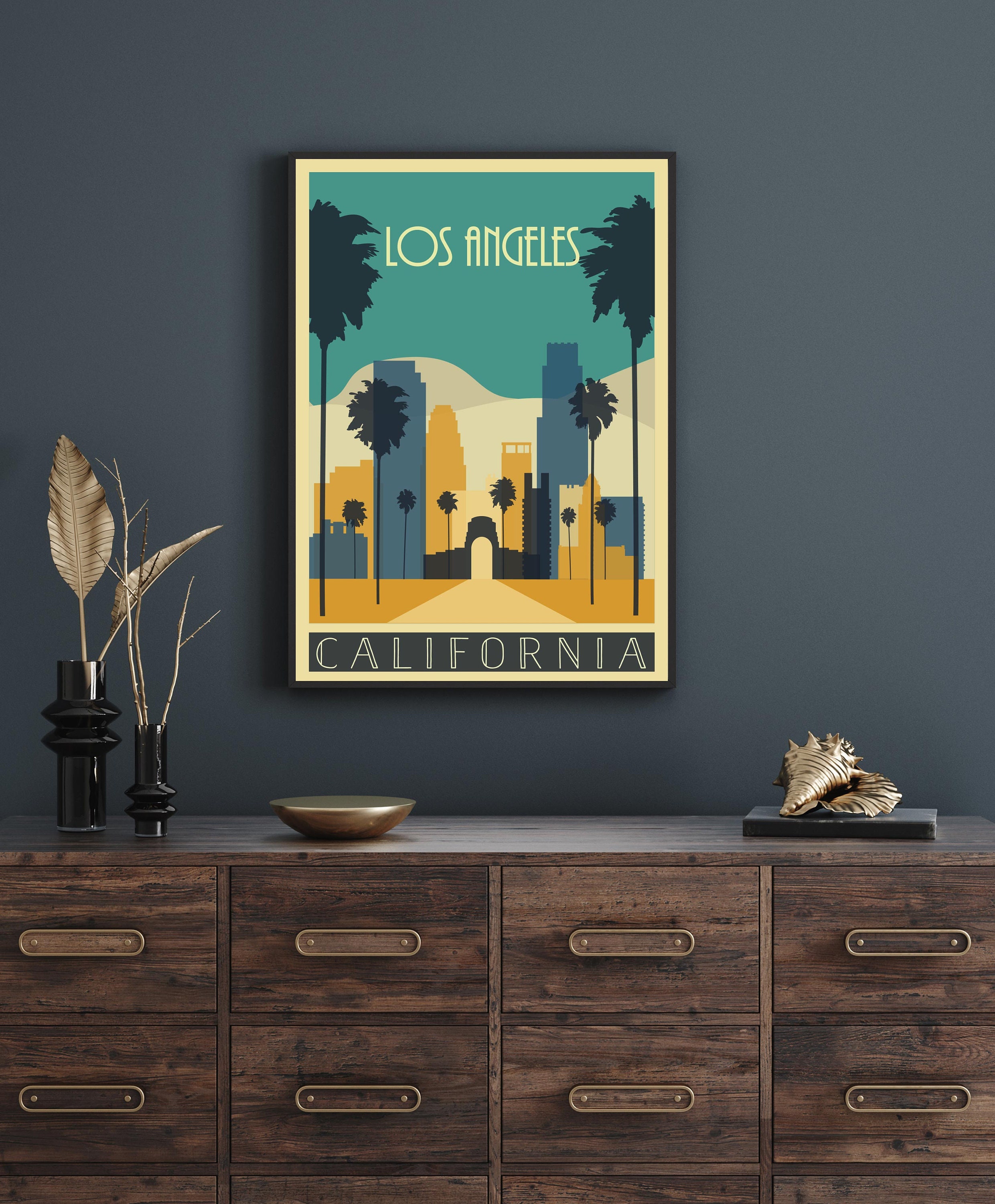 Los Angeles Poster, Los Angeles Print, Travel Print, Wall Art Print, Modern  Travel Poster, Minimalist Travel Art, Minimalist Print, Wall Art - Etsy