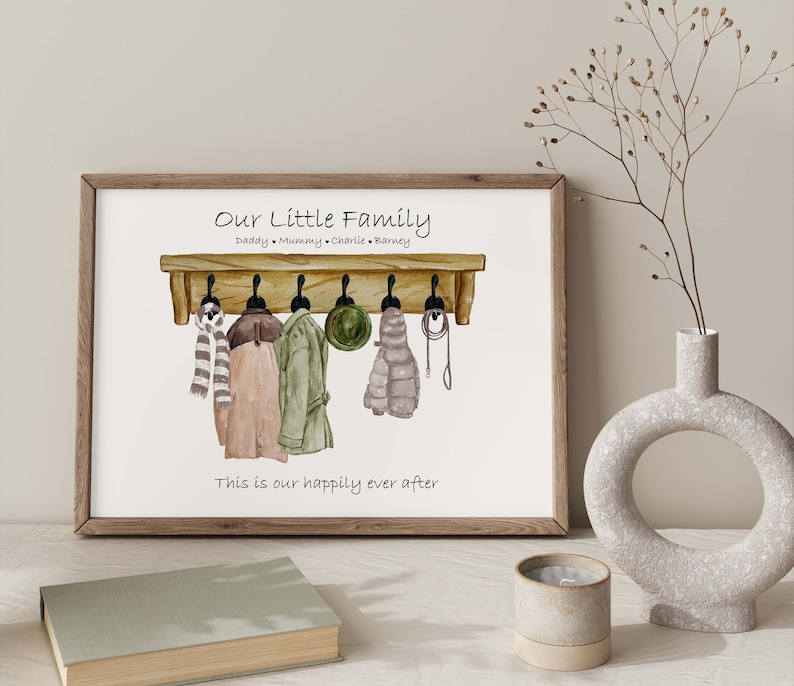 Custom Family Gift Personalised Family Print Custom Gift Etsy UK