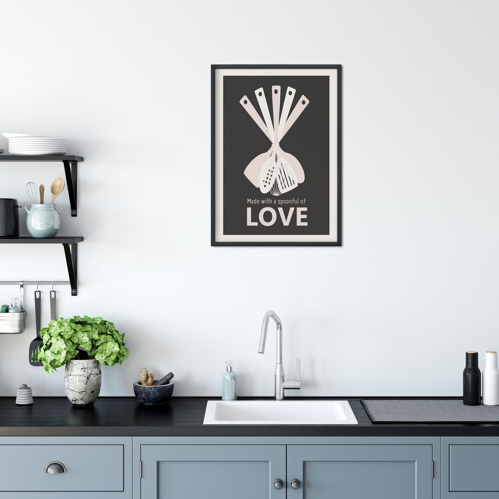 Kitchen Print Black Print Wall Art Quote Kitchen Wall Art Etsy UK