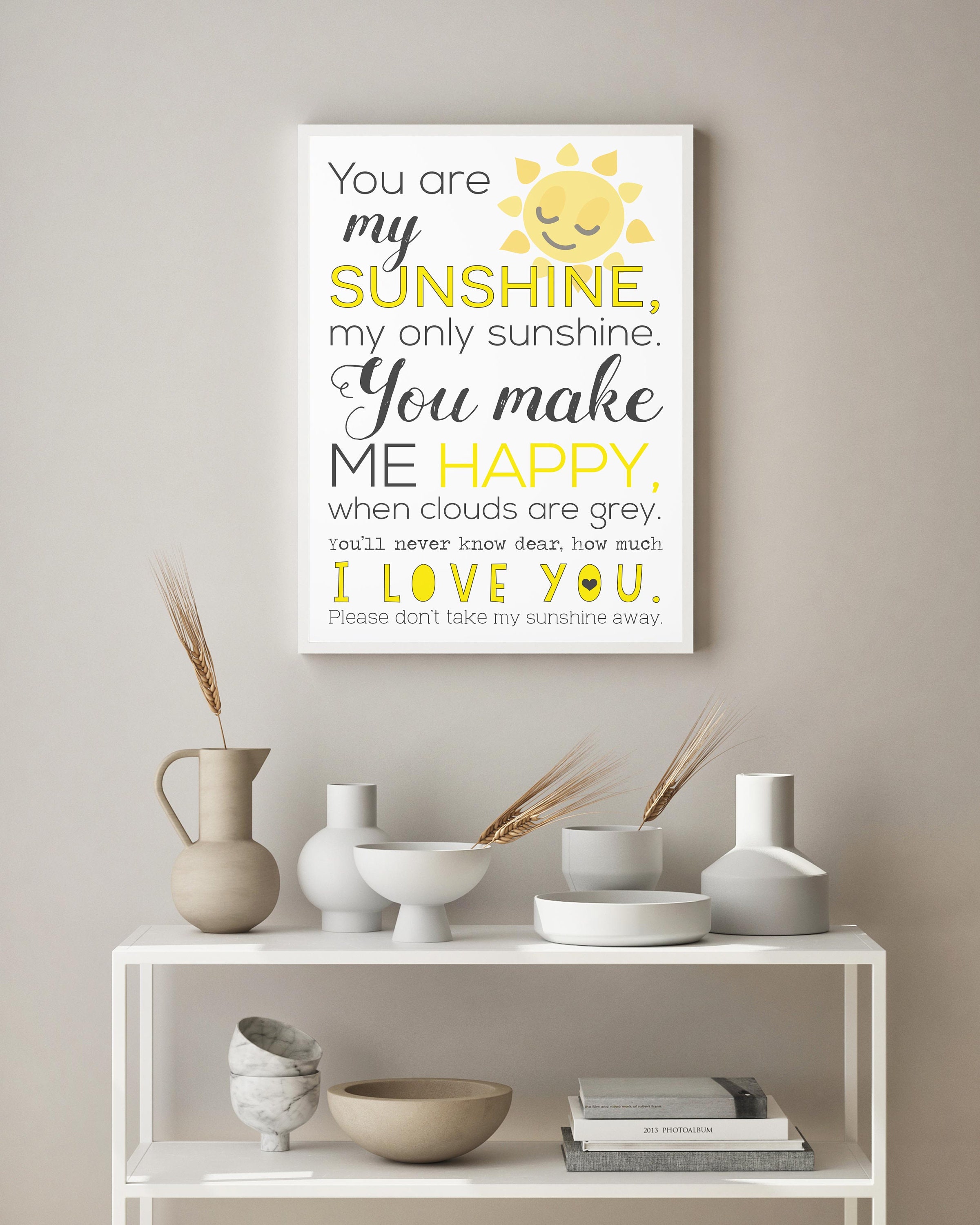 You Are My Sunshine Print Wall Art Prints Quote Print Wall Etsy UK