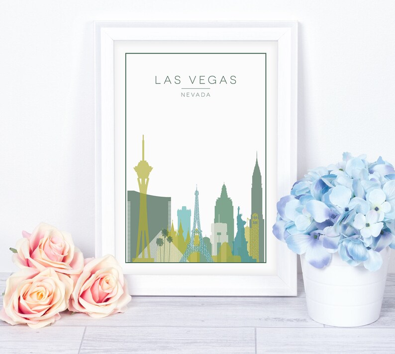 Wall Art Prints Las Vegas Poster Las Vegas Wall Art Las Etsy