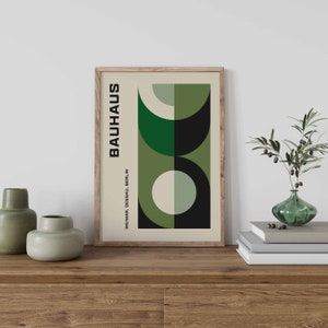 Mid Century Modern Prints, Set of Prints, Bauhaus Prints, Wall Art Print, Bauhaus, Bauhaus Wall Art, Bauhaus Posters, Wall Art Print Set image 6