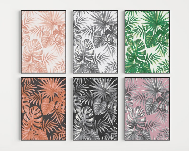 Monstera Wall Art Botanical Print Prints Wall Art Etsy