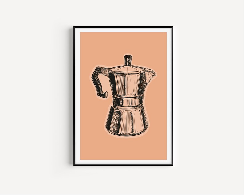 Wall Art Print Wall Art Coffee Print Minimalist Wall Art Etsy UK