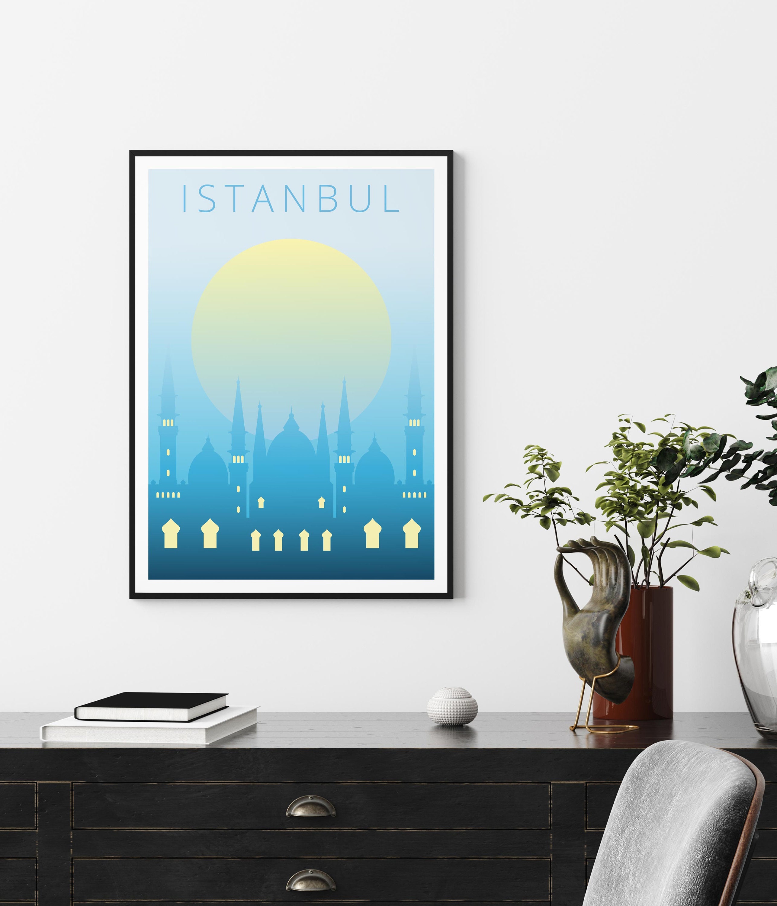 Istanbul Poster Istanbul Wall Art Minimalist Travel Print - Etsy UK