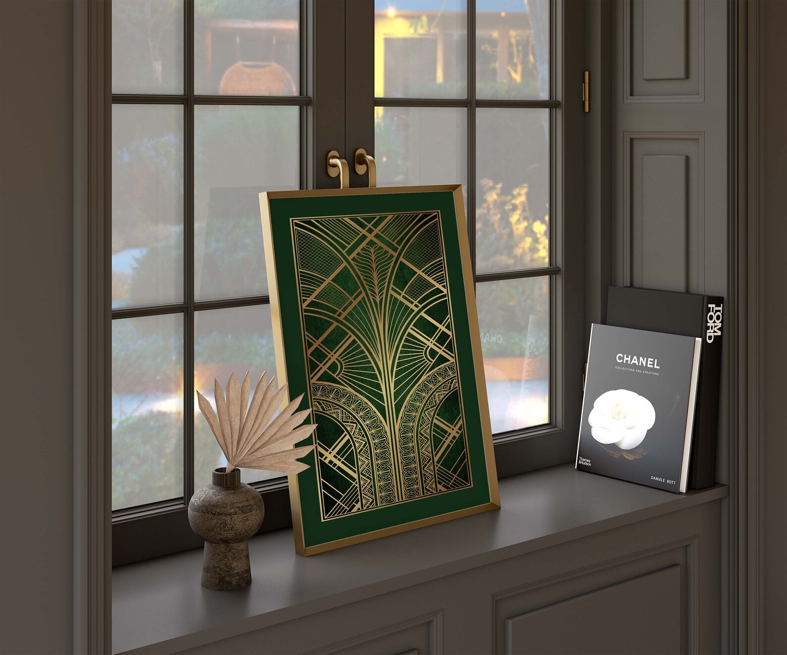 Art Deco Print Green Print Green Art Deco Wall Art Print Etsy UK