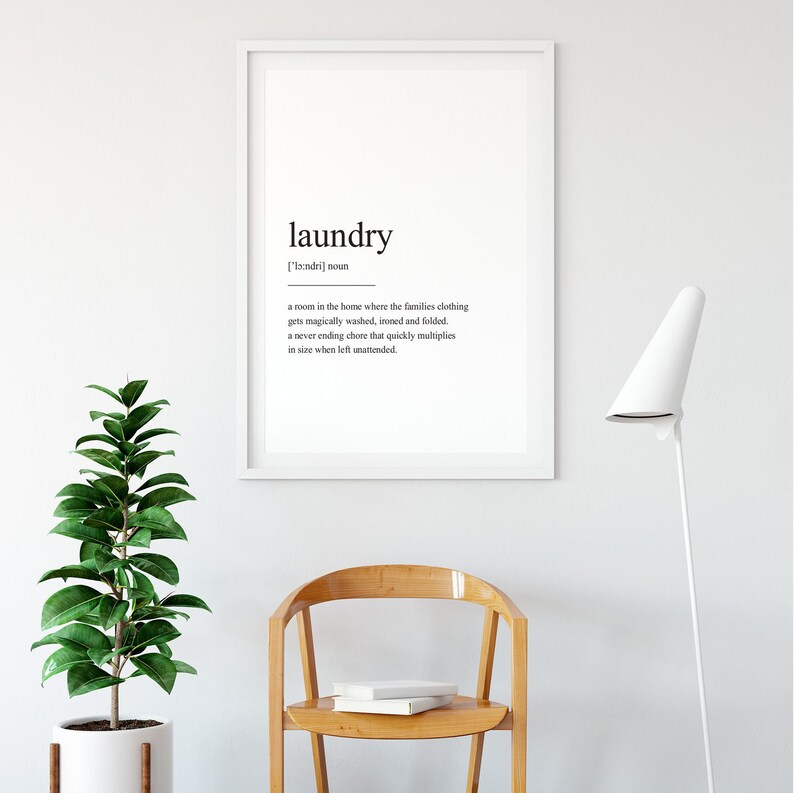 Laundry Definition Print, Quote Print, Wall Art, Definition Print, Laundry, Quote, Minimalist Print, Art Print, Laundry Print, Definition image 7