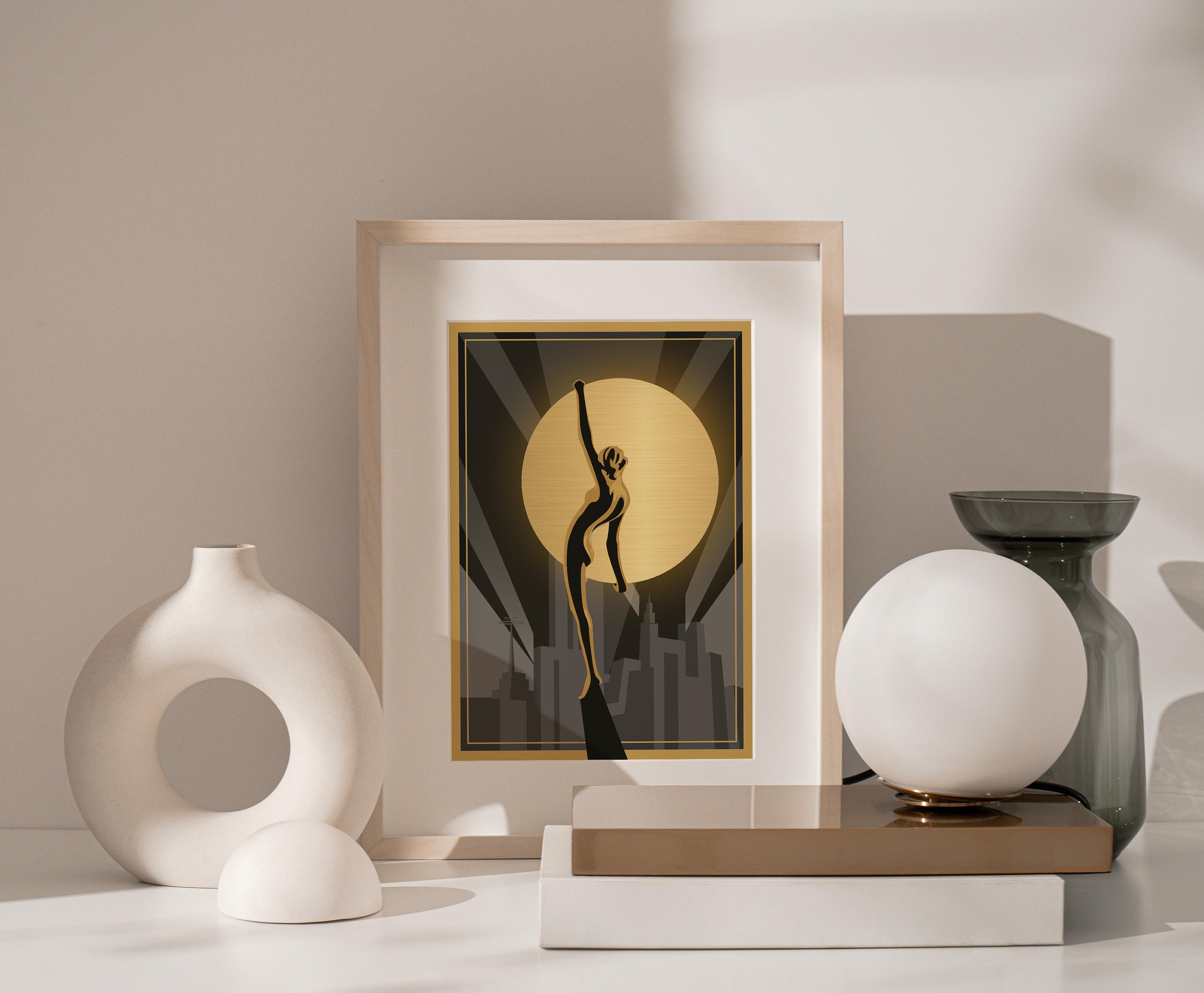 Art Deco Print Wall Art Print Art Deco Wall Art Black and | Etsy