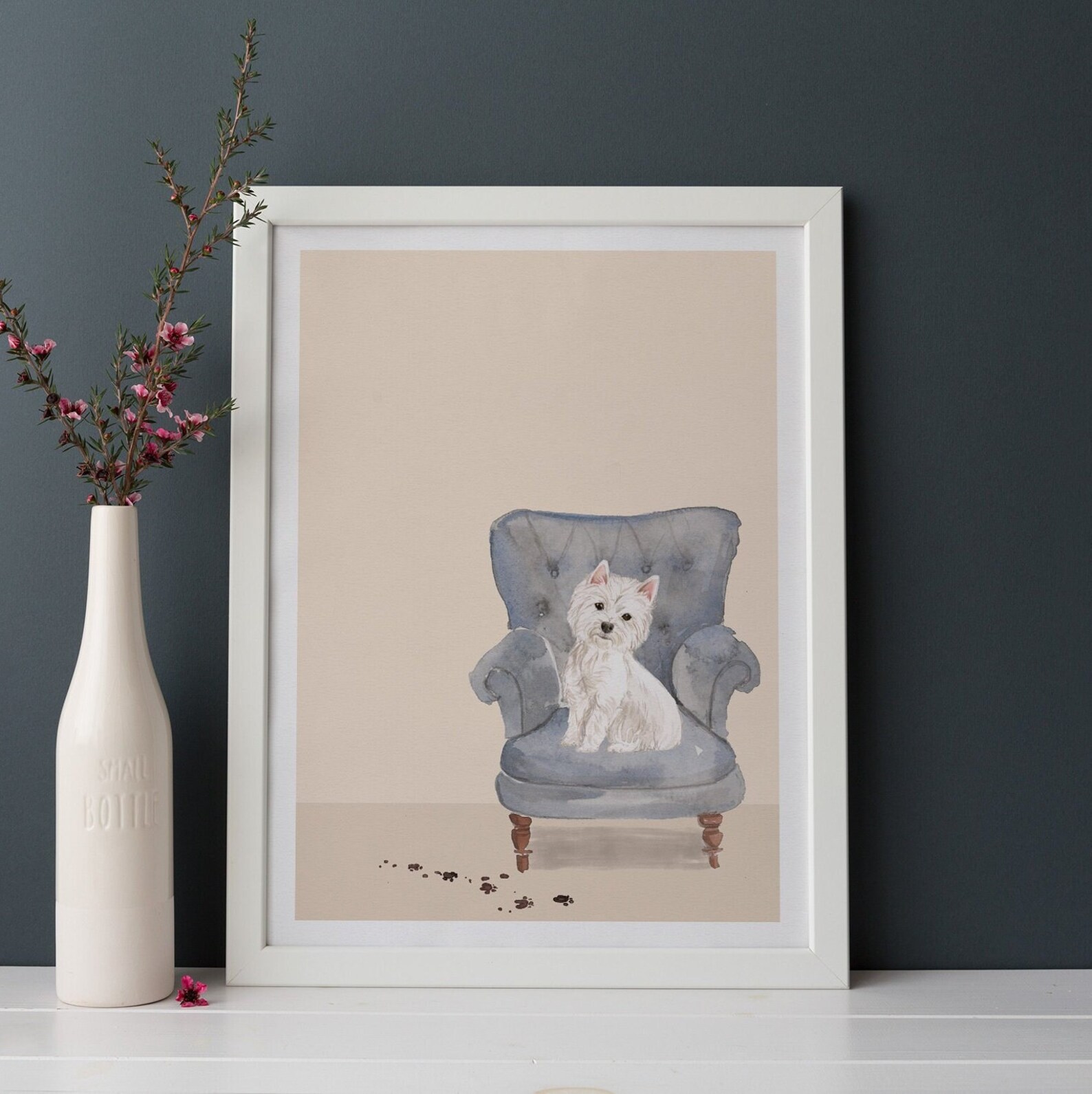 Westie Print Westie Dog Print Westie Gift Dog Wall Art Etsy UK