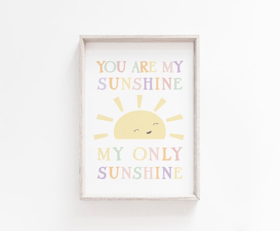 Sunshine Printable Quote Minimal Nursery Art Nursery Quotes Neutral Nursery Kids Room Decor You Are My Sunshine Nursery Poster Prints Art Collectibles Fontane Physio De