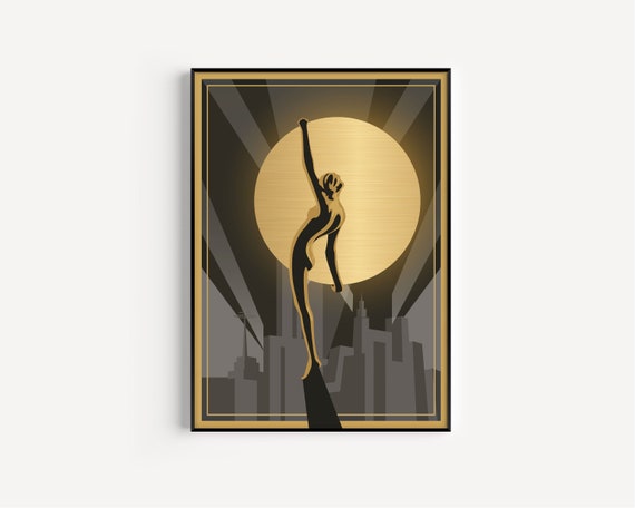Art deco artwork deals