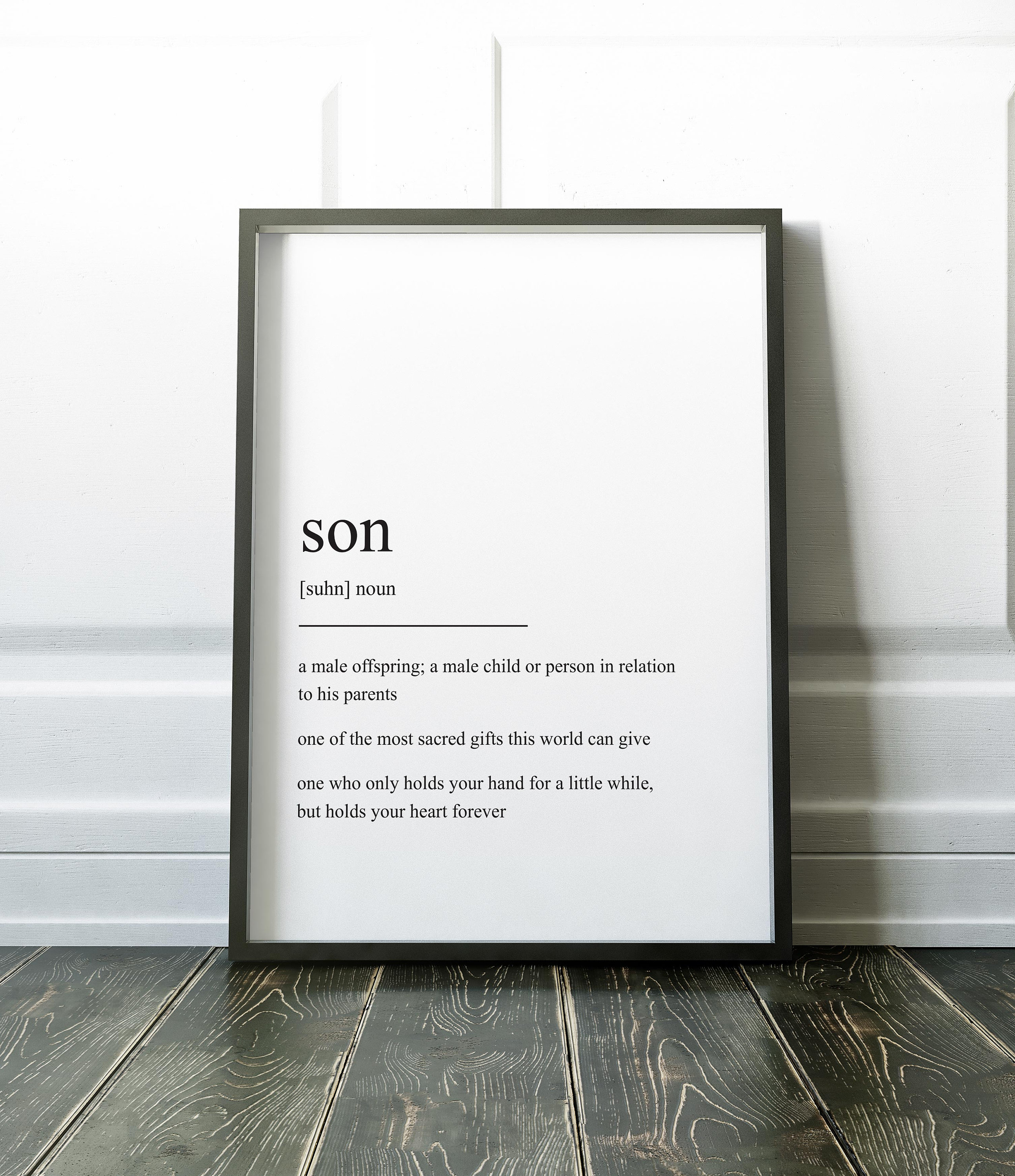 Son Definition Print Quote Print Definition Print Son Etsy