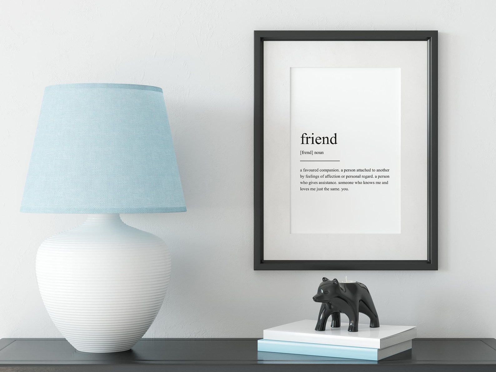 Definition Print Wall Art Friend Definition Wall Art Print Etsy UK