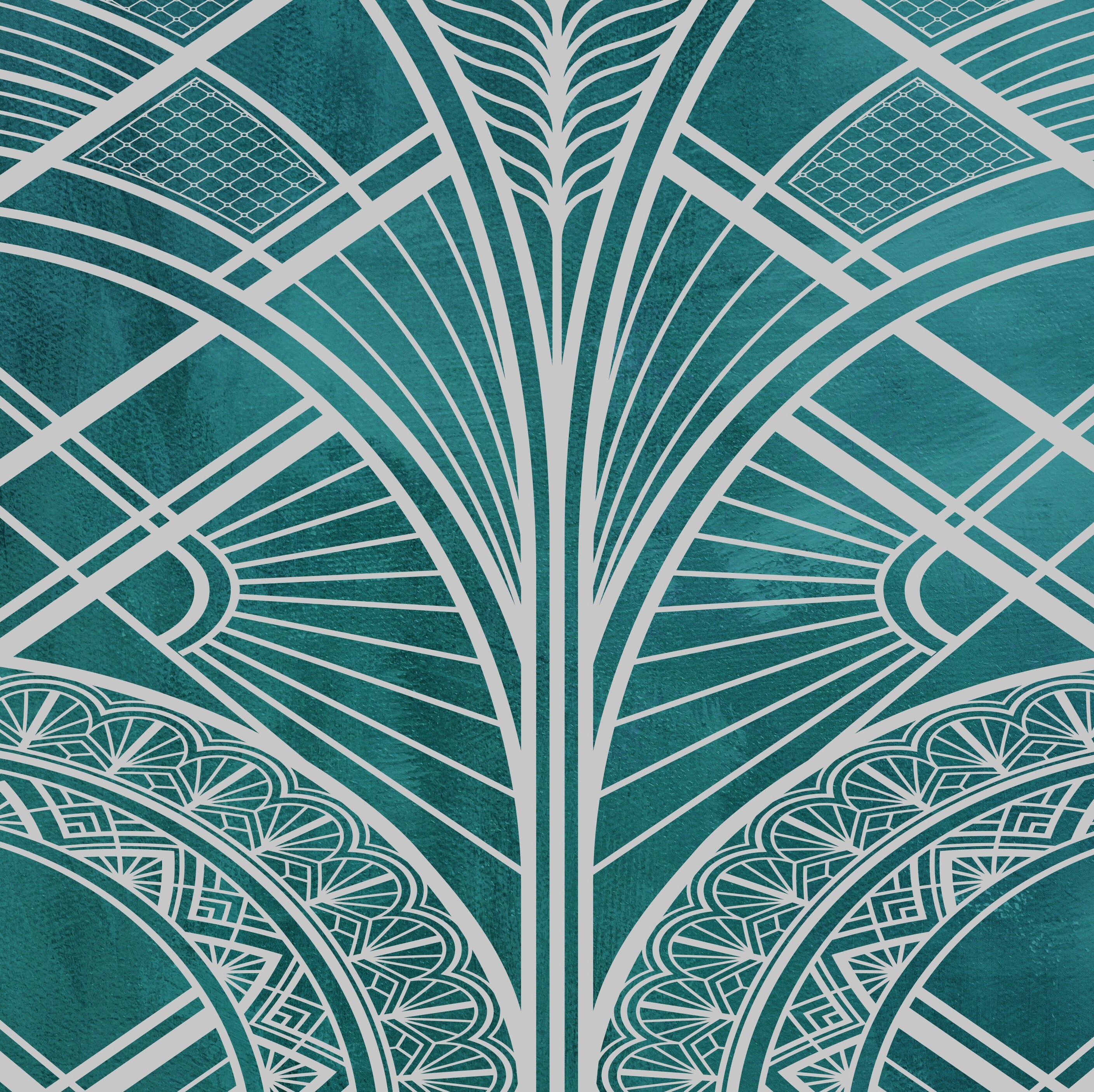 Art Deco Print Art Deco Wall Art Teal Print Art Deco Teal Etsy UK