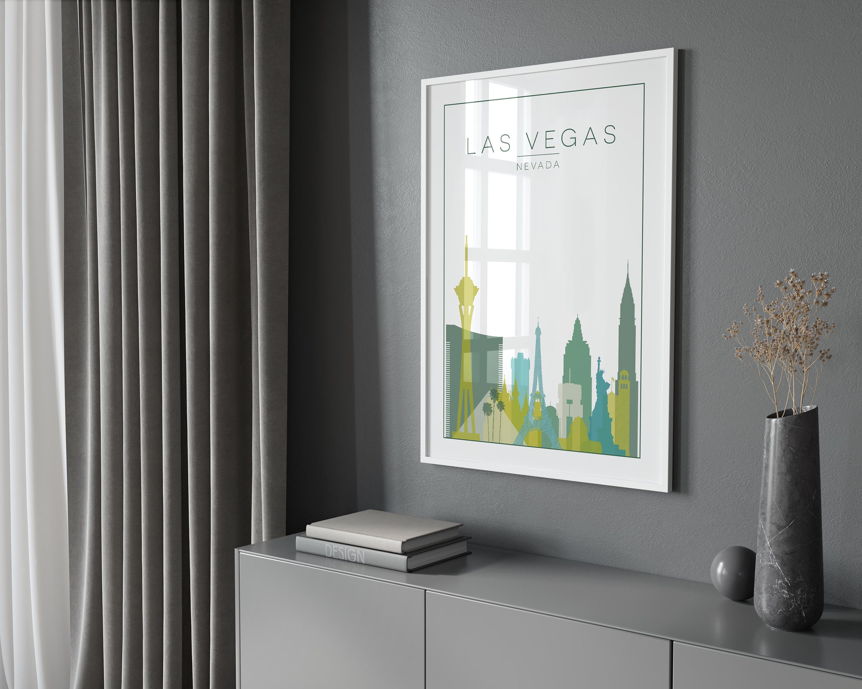 Wall Art Prints Las Vegas Poster Las Vegas Wall Art Las | Etsy