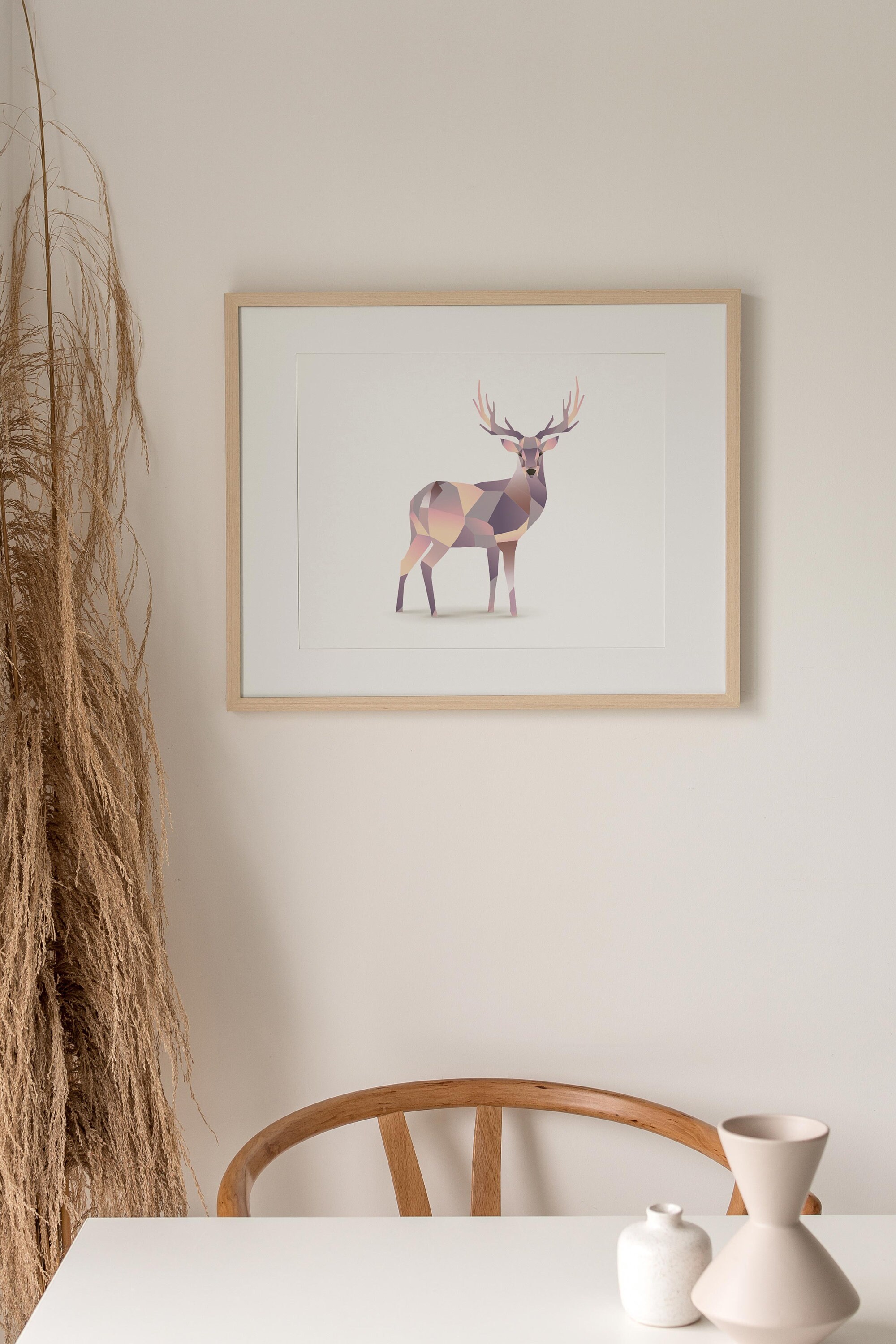 Stag Wall Art Stag Print Nordic Wall Art Wall Art Print Etsy UK