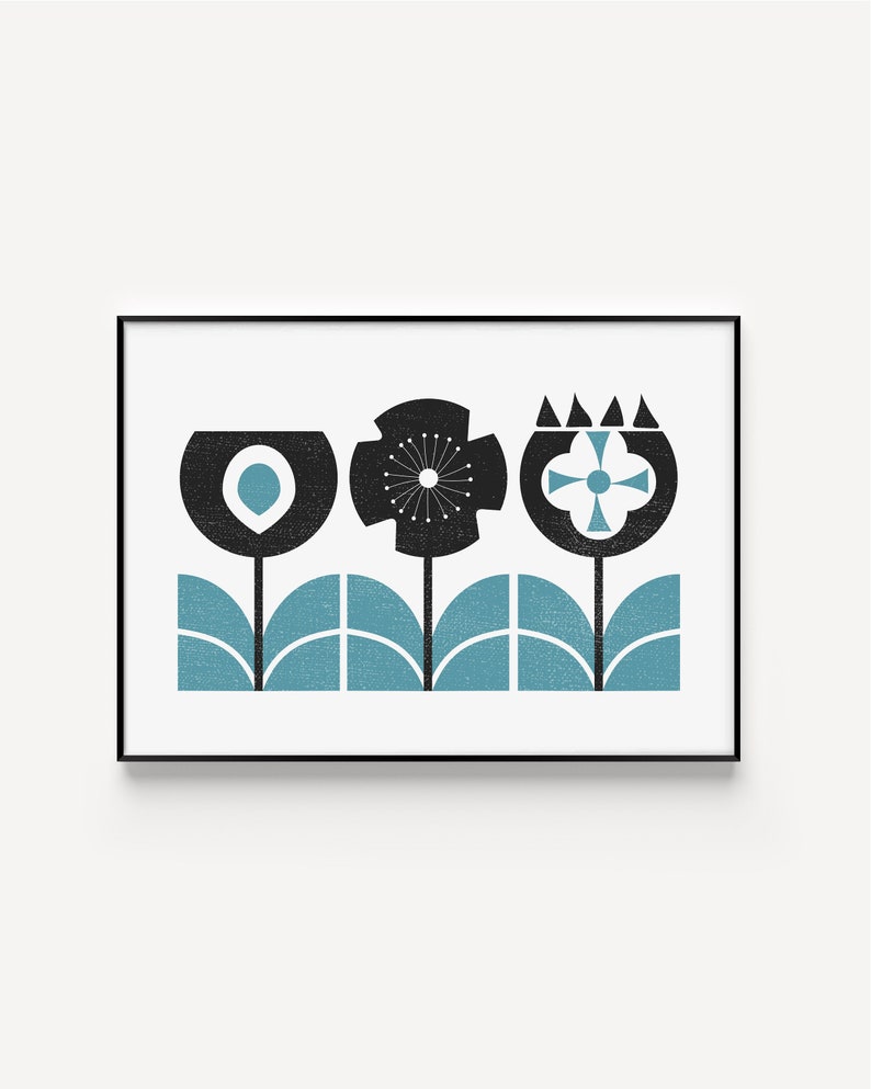 Nordic Wall Art Nordic Print Wall Art Print Flower Print Etsy