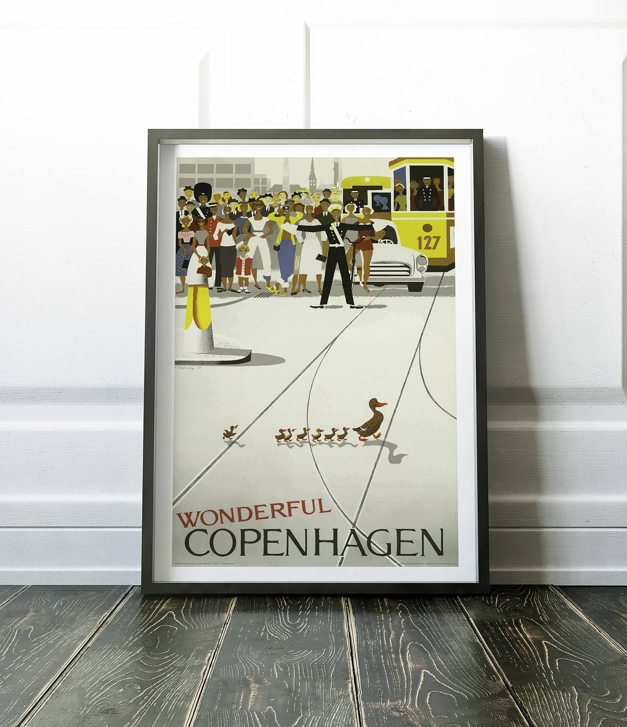 Copenhagen Poster Copenhagen Print Wall Art Prints Vintage Etsy
