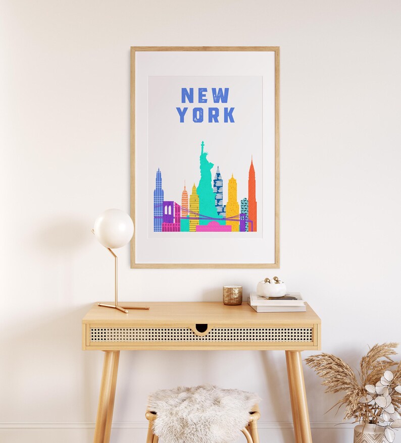 New York Print Wall Art New York Art Print Travel Print Etsy UK