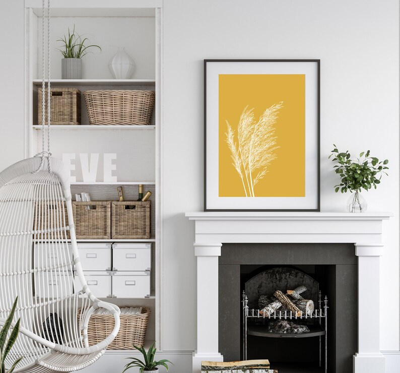 Yellow Prints Wall Art Print Yellow Set of Prints Ochre Etsy UK