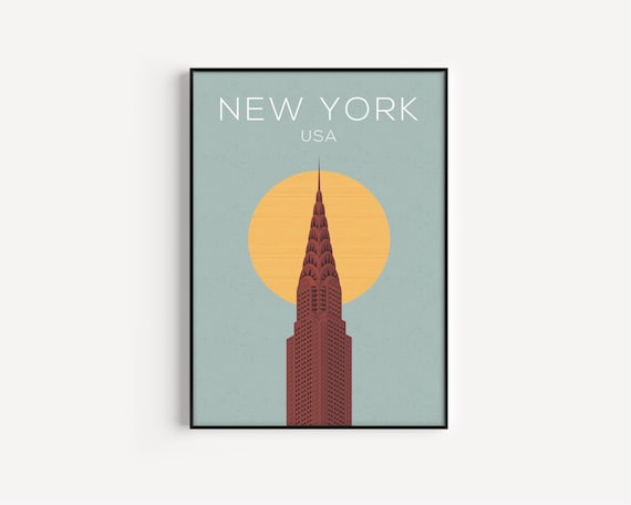 New York Print, New York, Art Print, Travel Poster, New York Wall Art, Travel Print, Wall Art, Travel Wall Art, Minimalist Travel, Prints