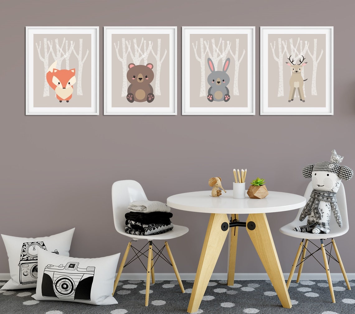 Nursery Wall Art, Nursery Prints, Set of Nursery Prints, Wall Art ...
