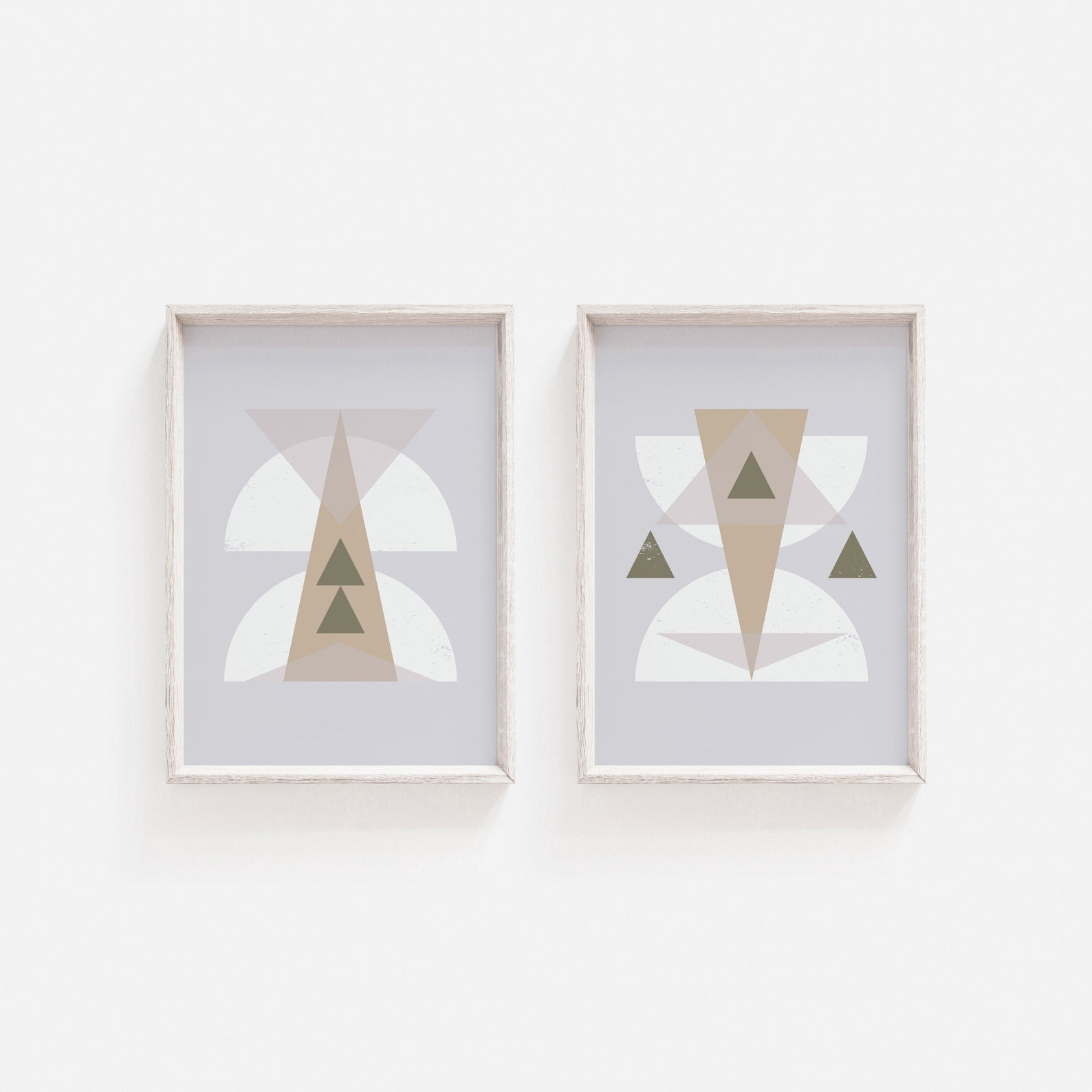 Wall Art Set Geometric Wall Art Set of Prints Wall Art Etsy