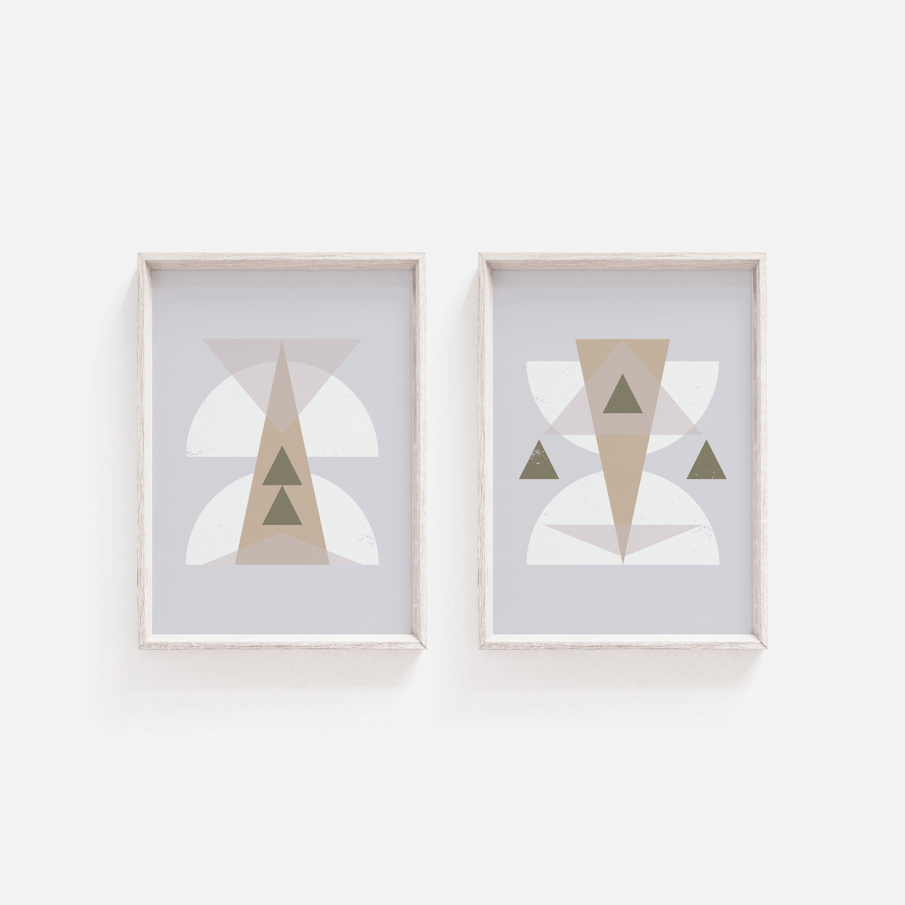 Wall Art Set Geometric Wall Art Set of Prints Wall Art Etsy