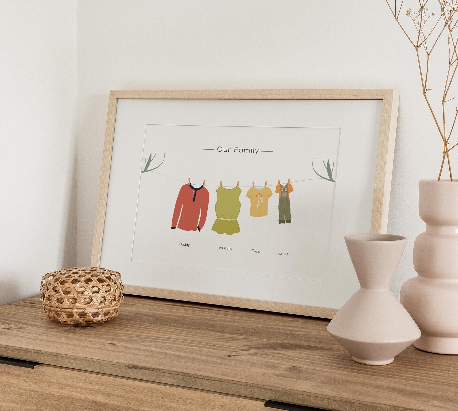 Custom Family Print, Family Gift, Wall Art, Personalised Family Print ...