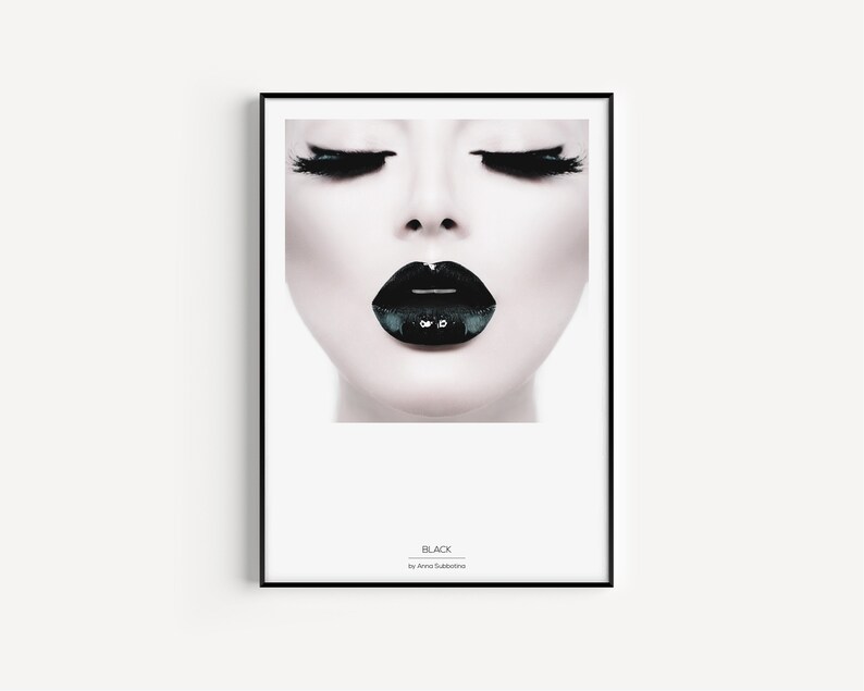 Wall Art Print Black and White Prints Scandinavian Print Etsy