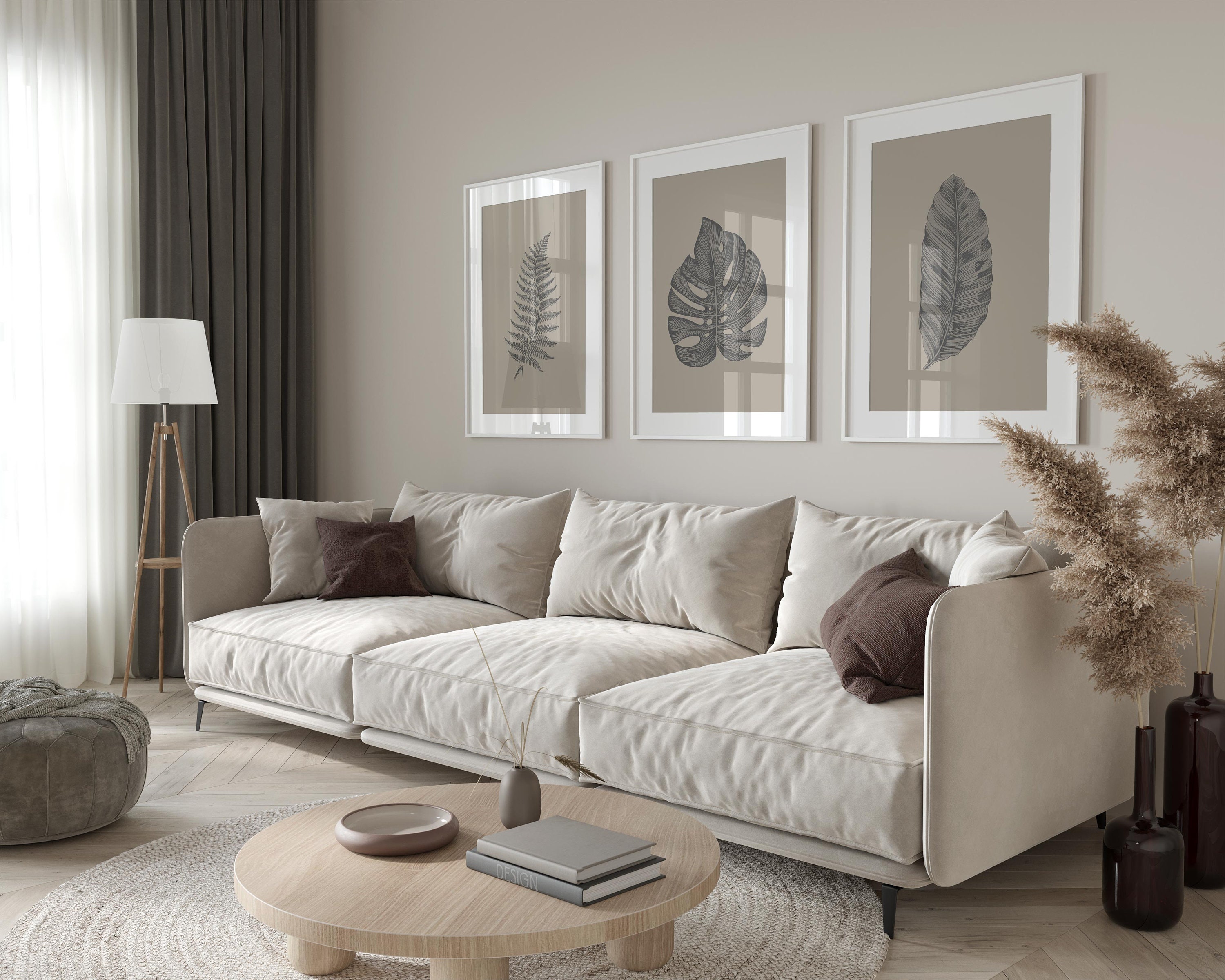 Wall Art Prints Set of Prints Wall Art Leaves Wall Art Etsy UK